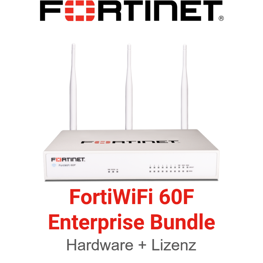 Fortinet FortiWifi 60F - Enterprise Bundle (Hardware + Lizenz)