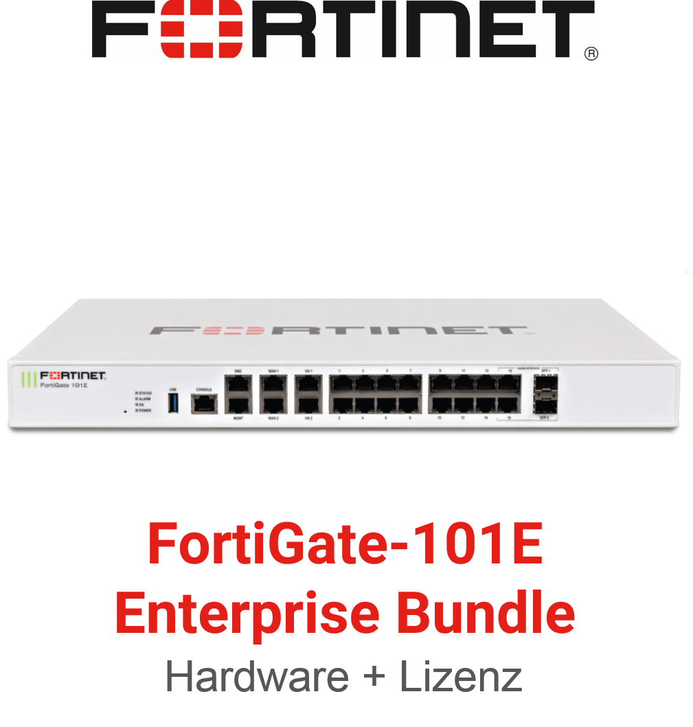 Fortinet FortiGate-101E - Enterprise Bundle (Hardware + Lizenz)