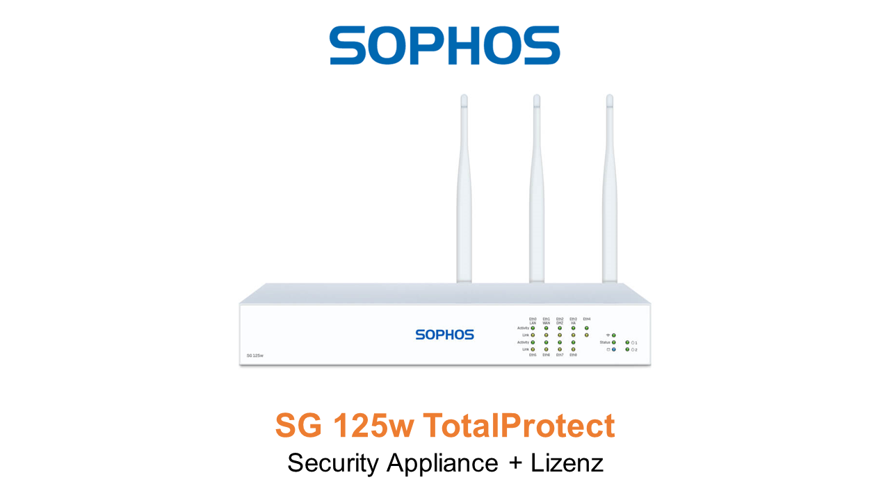 Sophos SG 125w TotalProtect Bundle (Hardware + Lizenz)