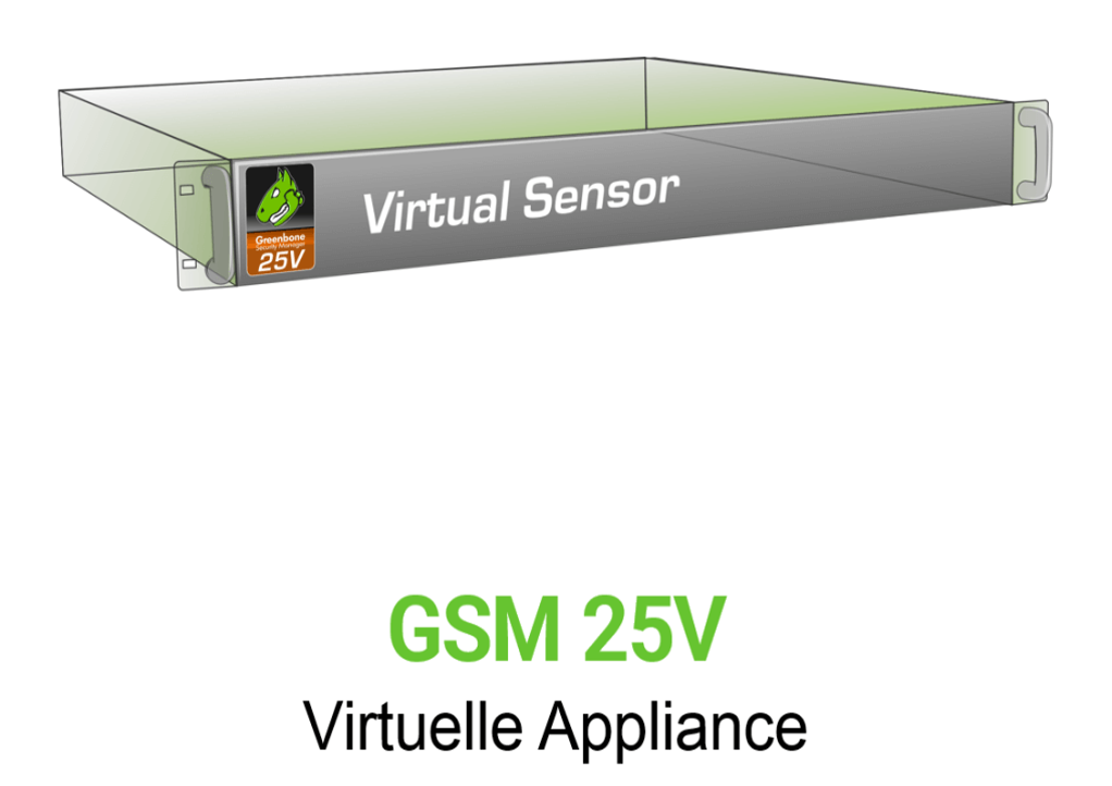 Greenbone GSM-25V Virtuelle Appliance Vorschaubild ohne Greenbone logo mit Modellbezeichnung