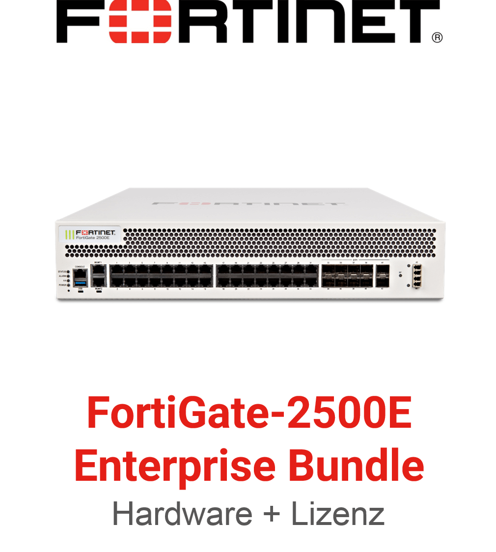 Fortinet FortiGate-2500E - Enterprise Bundle (Hardware + Lizenz)