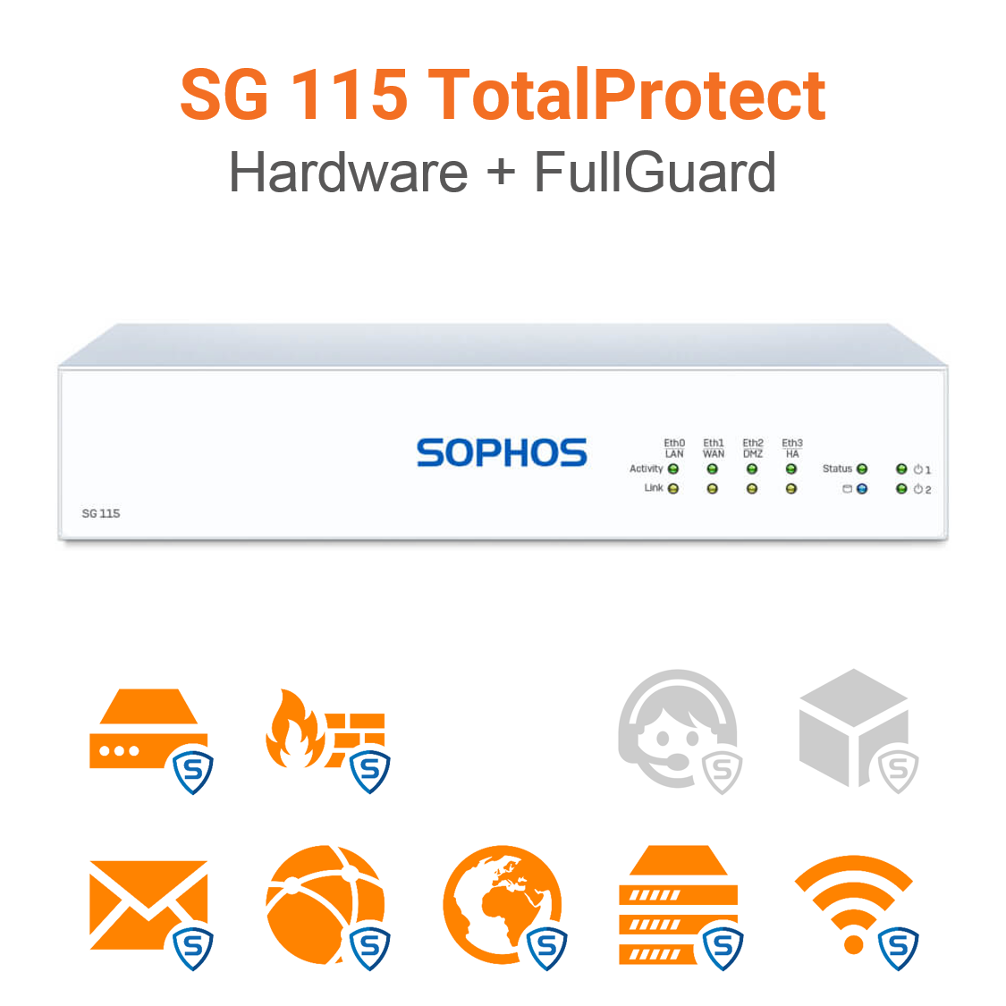 Sophos SG 115 TotalProtect Hardware + FullGuard Vorschaubild