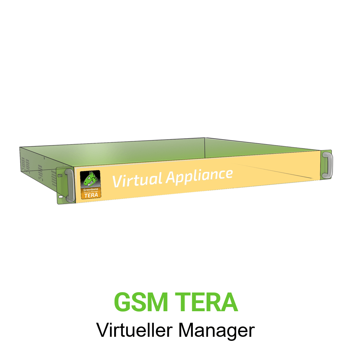 Greenbone GSM-TERA Virtuelle Appliance Vorschaubild ohne Greenbone logo mit Modellbezeichnung