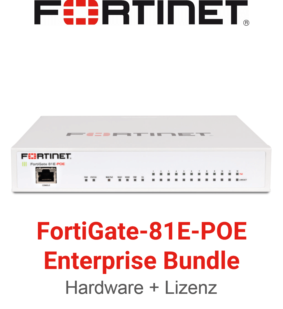 Fortinet FortiGate-81E-POE - Enterprise Bundle (End of Sale/Life)