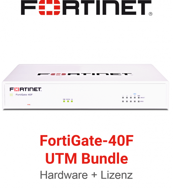 Fortinet FortiGate-40F - UTM/UTP Bundle (Hardware + Lizenz)