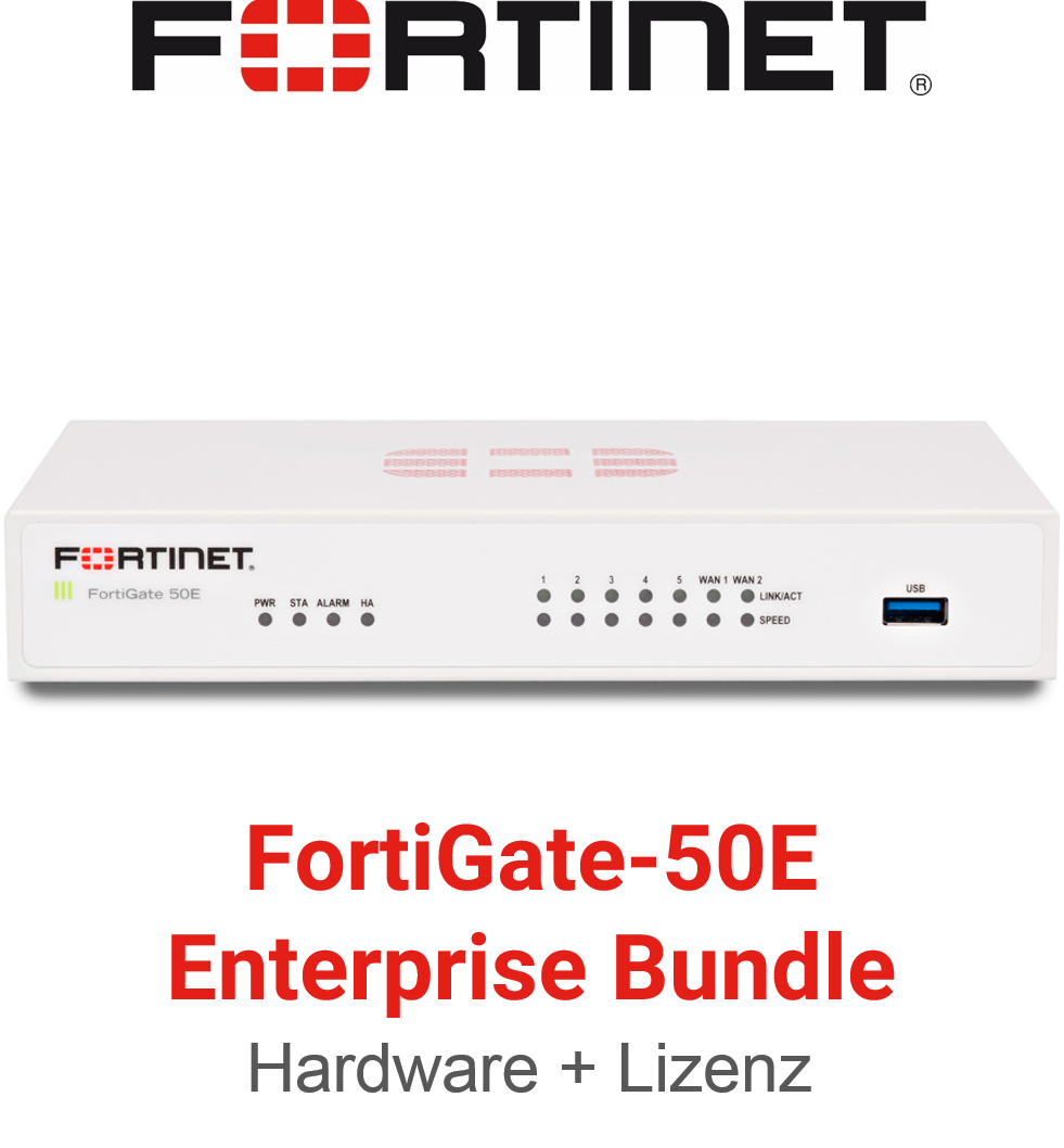 Fortinet FortiGate FG-50E - Enterprise Bundle (Hardware + Lizenz)