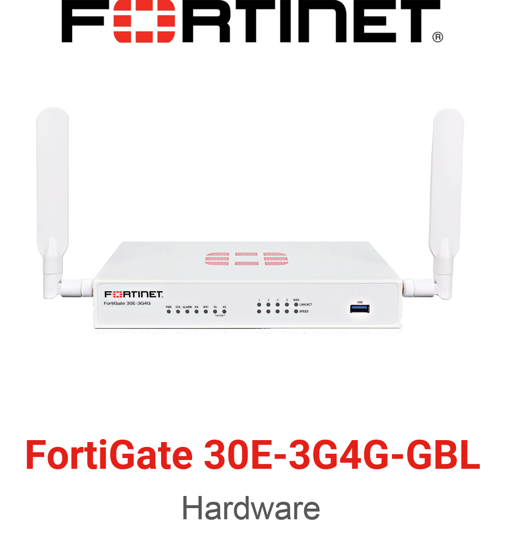 Fortinet FortiGate 30E 3G4G GBL Firewall