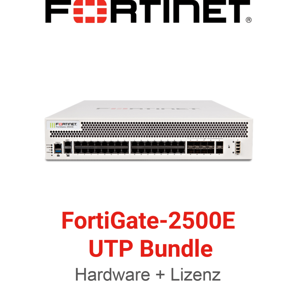 Fortinet FortiGate-2500E - UTM/UTP Bundle (Hardware + Lizenz)
