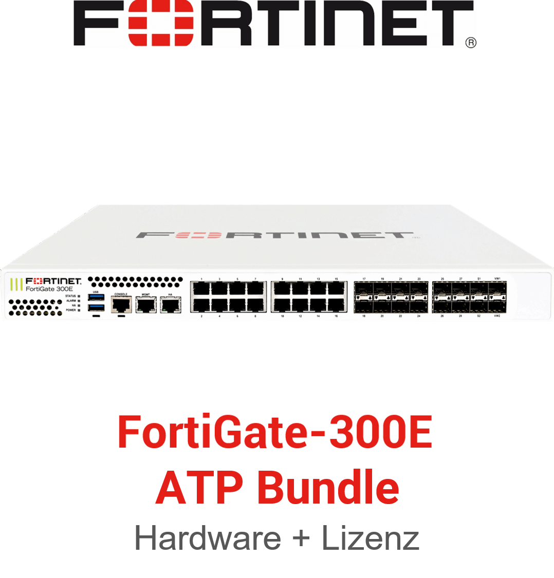 Fortinet FortiGate-300E - ATP Bundle (Hardware + Lizenz)