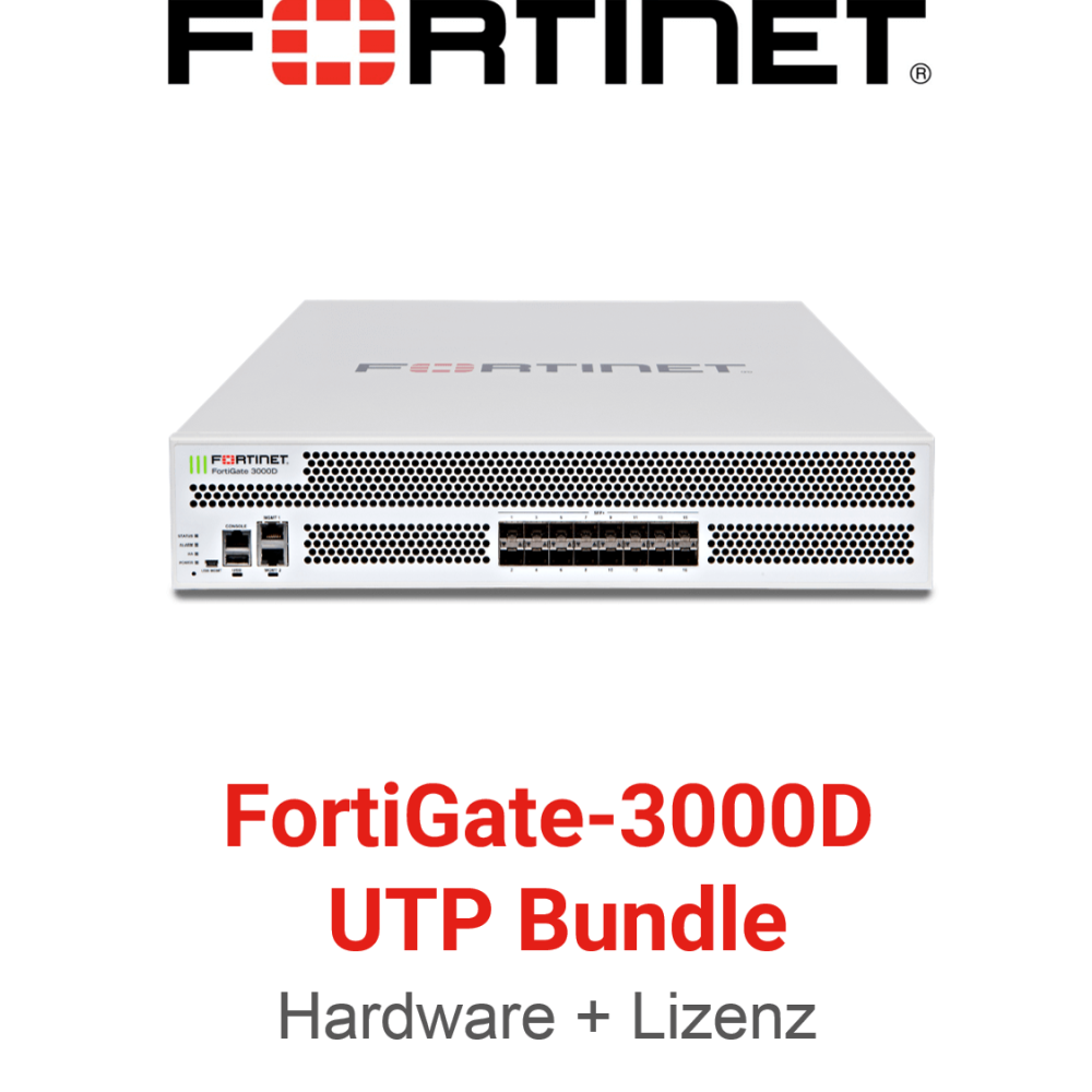 Fortinet FortiGate FG-3000D - UTM/UTP Bundle (Hardware + Lizenz)