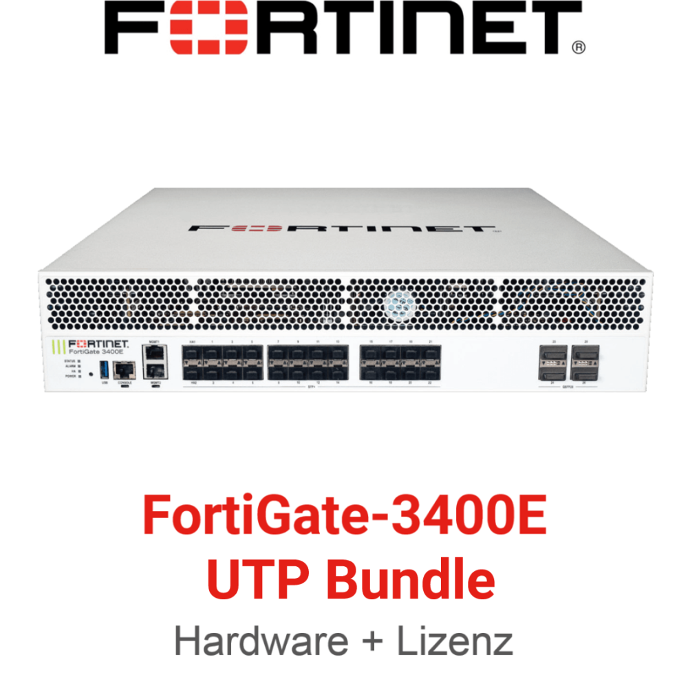 Fortinet FortiGate-3400E - UTM/UTP Bundle (Hardware + Lizenz)
