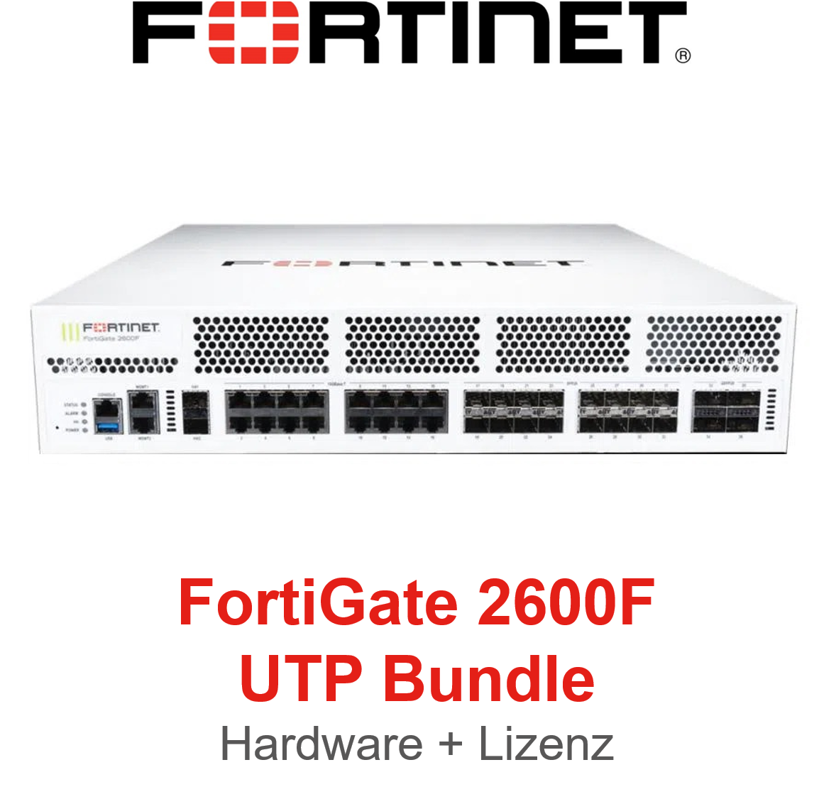 Fortinet FortiGate 2600F - UTM/UTP Bundle (Hardware + Lizenz)