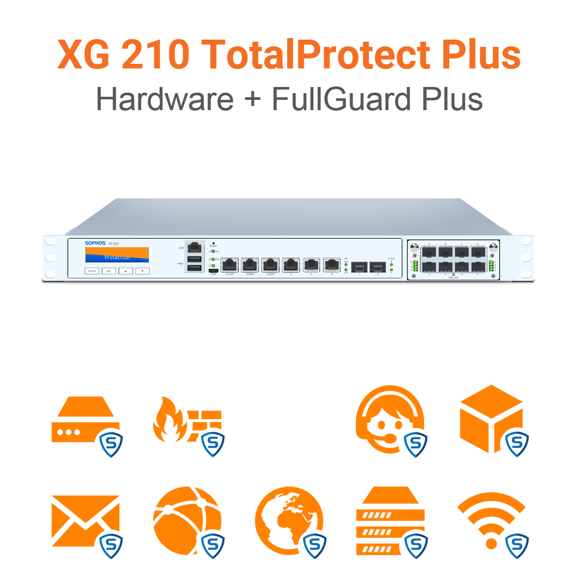 Sophos XG 210 TotalProtect Plus Bundle (Hardware + Lizenz) (End of Sale/Life)