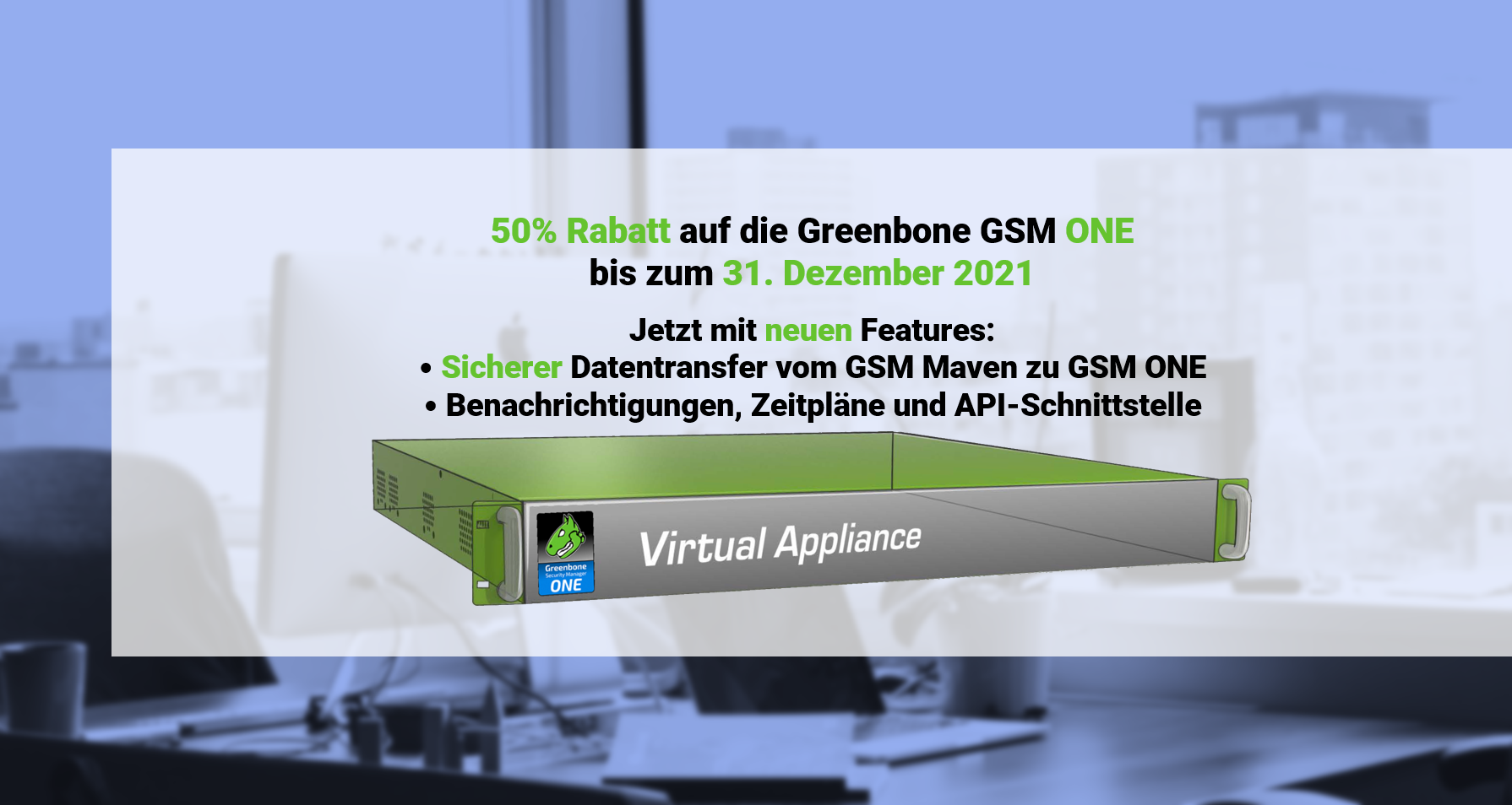 Greenbone GSM One Promo Greenbone GSM One Promo