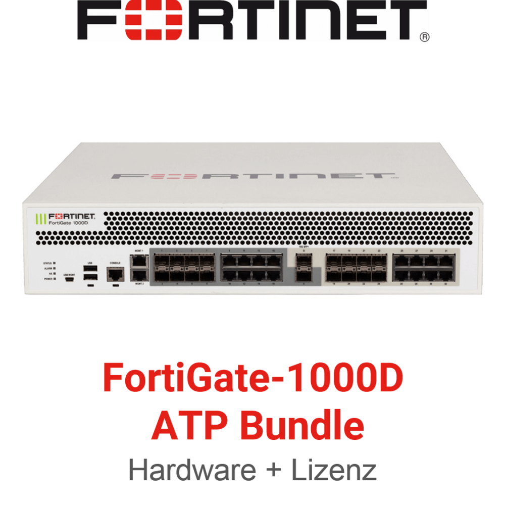 Fortinet FortiGate-1000D - ATP Bundle (Hardware + Lizenz)