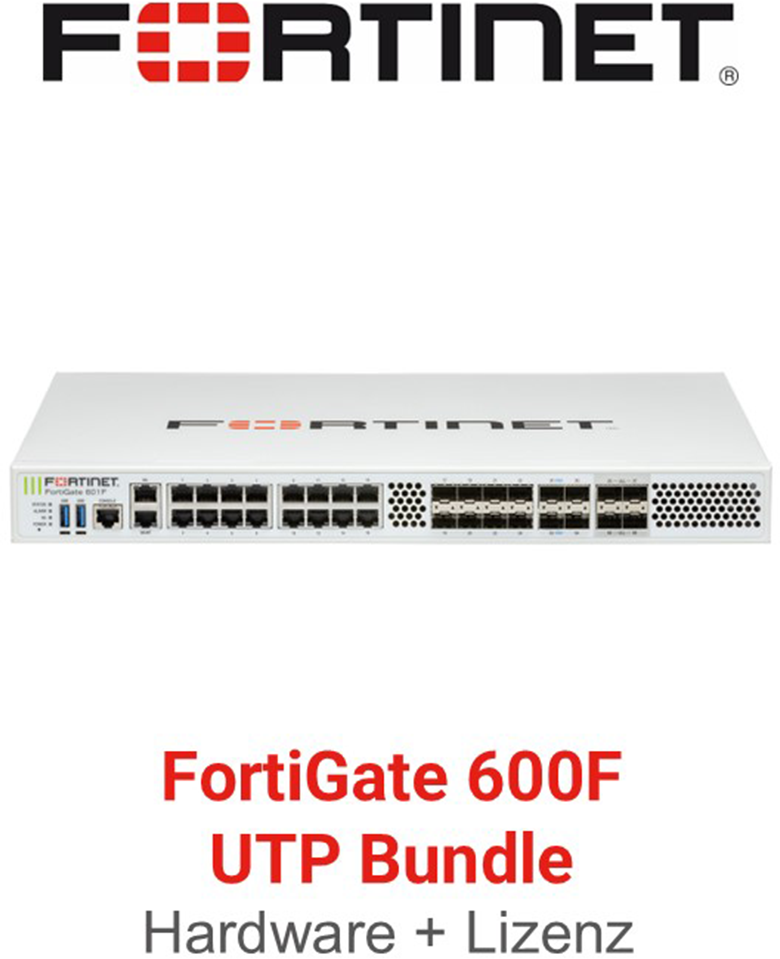 Fortinet FortiGate-600F - UTM/UTP Bundle (Hardware + Lizenz)