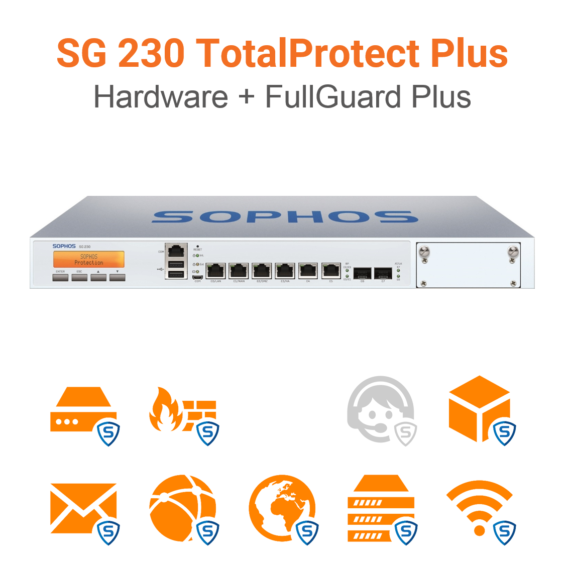 Sophos SG 230 TotalProtect Plus Bundle (Hardware + Lizenz)