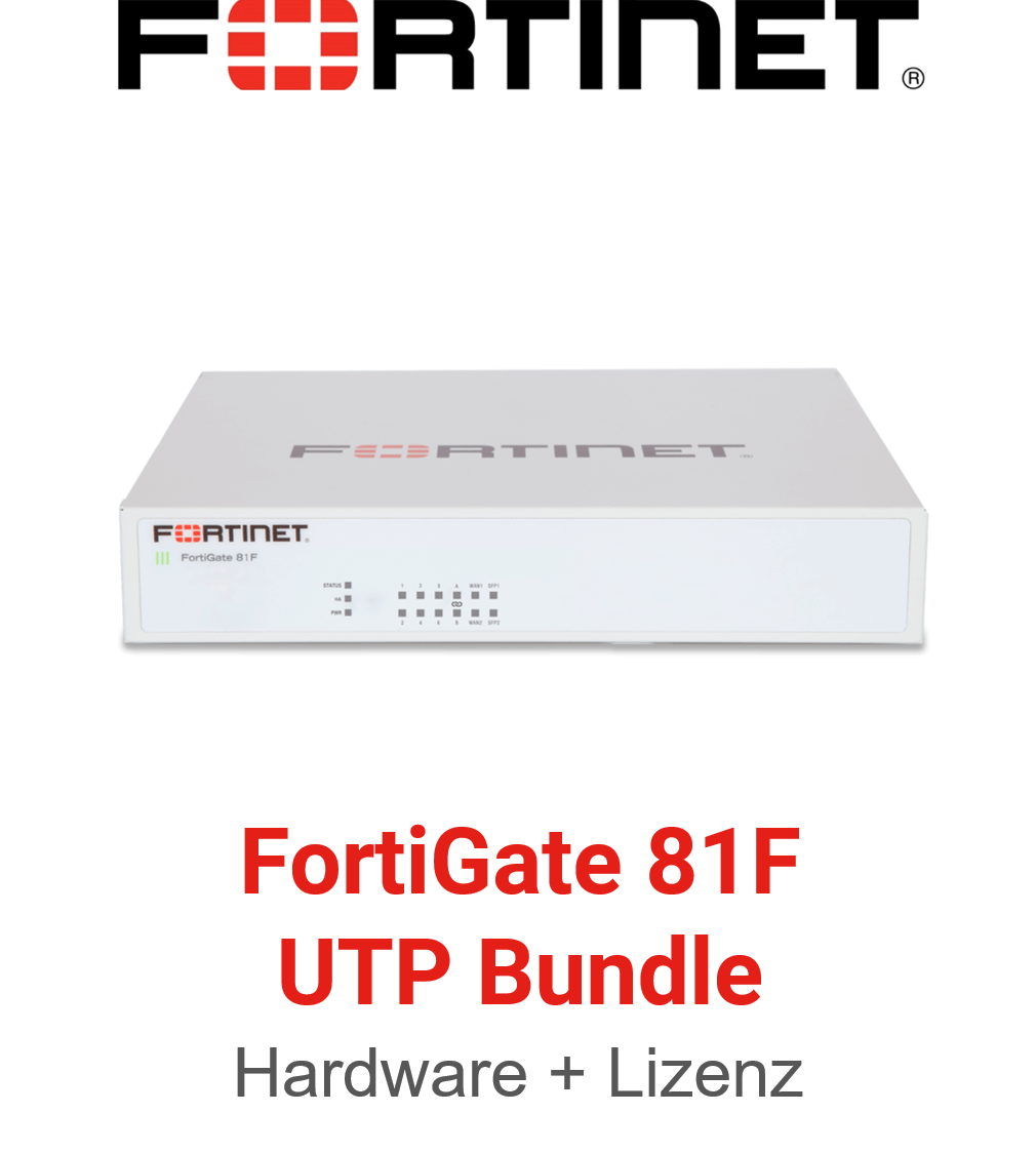 Fortinet FortiGate-81F - UTM/UTP Bundle (Hardware + Lizenz)