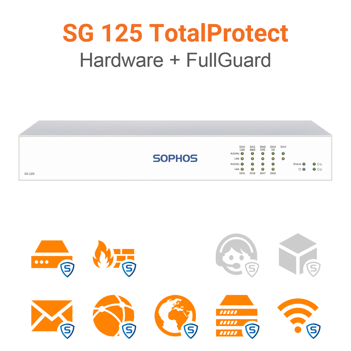 Sophos SG 125 TotalProtect Hardware + FullGuard Vorschaubild