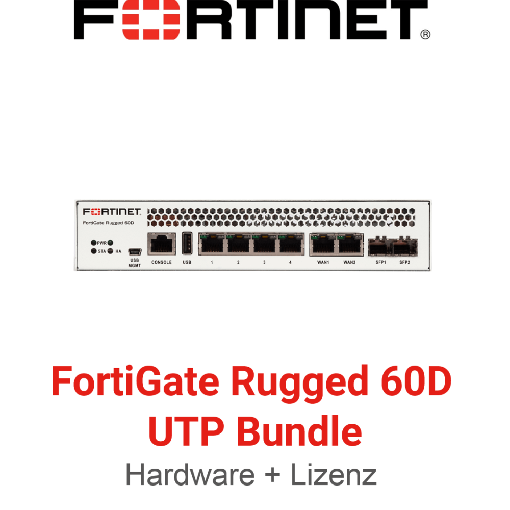 Fortinet FortiGateRugged-60D - UTM/UTP Bundle (Hardware + Lizenz) (End of Sale/Life)