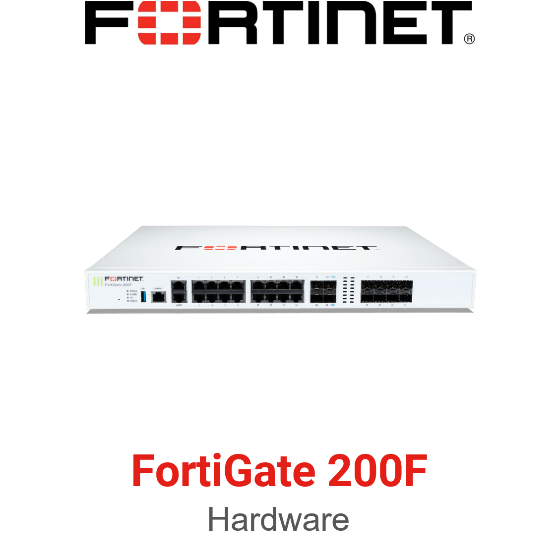 FortiGate 200F Hardwareansicht von vorne