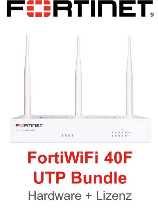Fortinet FortiWifi 40F - UTM/UTP Bundle (Hardware + Lizenz)