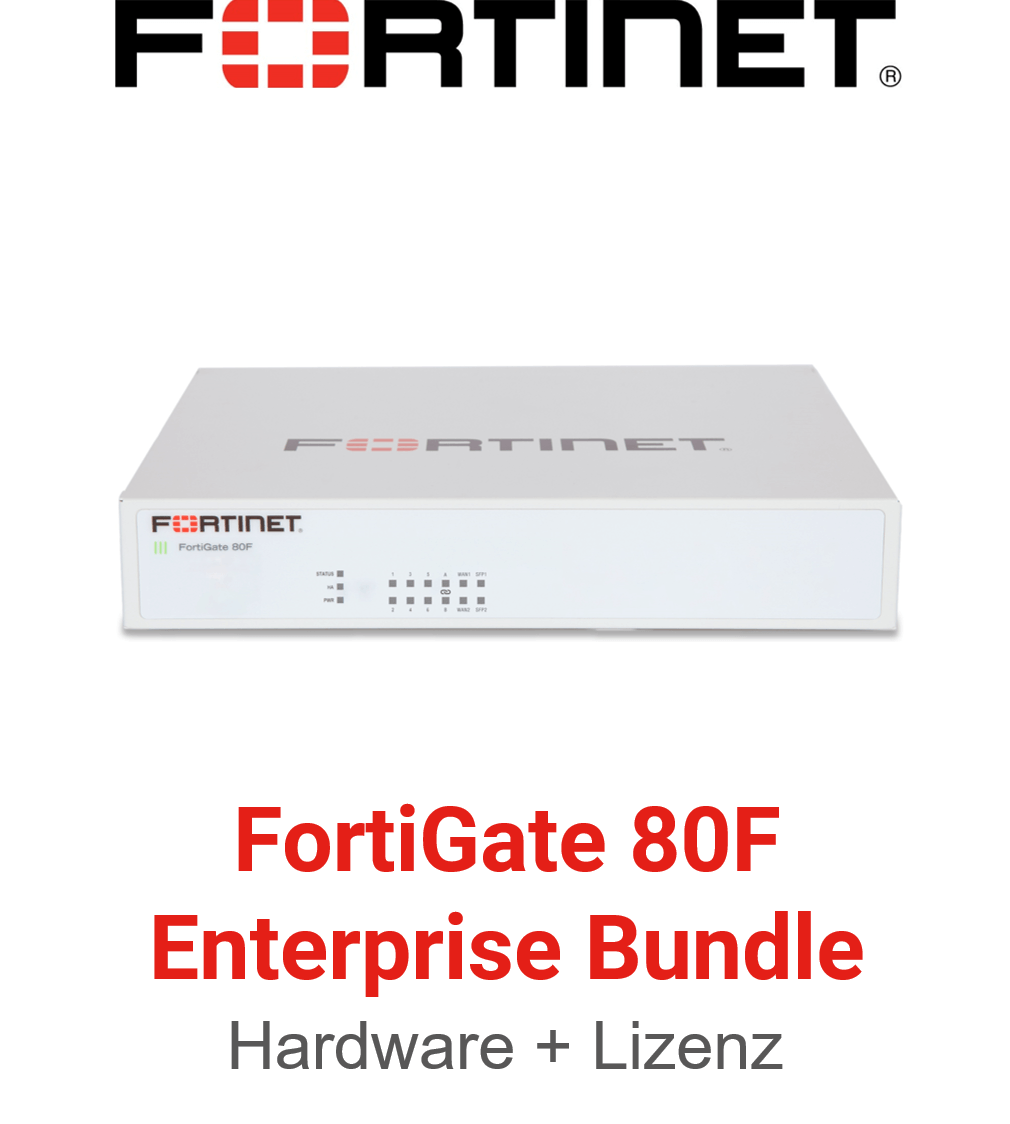 Fortinet FortiGate-80F - Enterprise Bundle (Hardware + Lizenz)