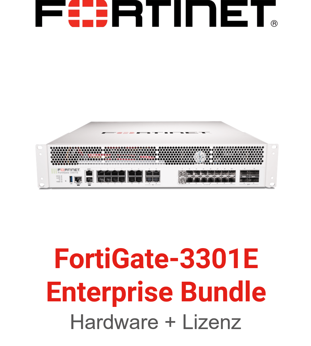Fortinet FortiGate-3301E - Enterprise Bundle (Hardware + Lizenz)
