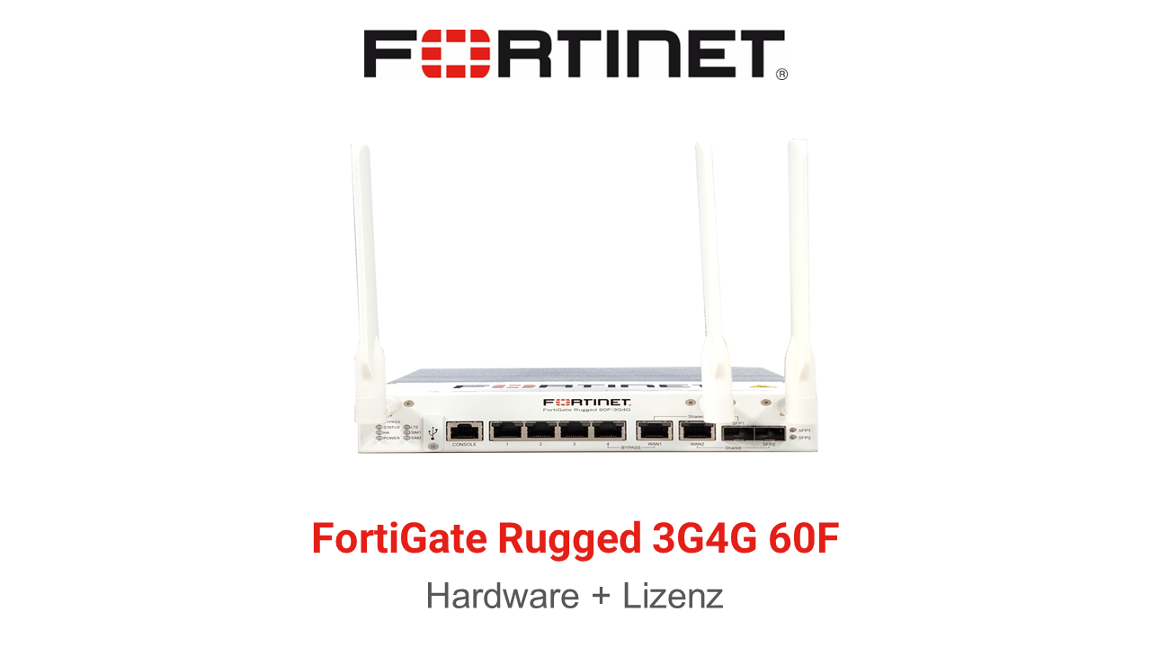 Fortinet FortiGateRugged-60F 3G4G - Enterprise Bundle (Hardware + Lizenz)