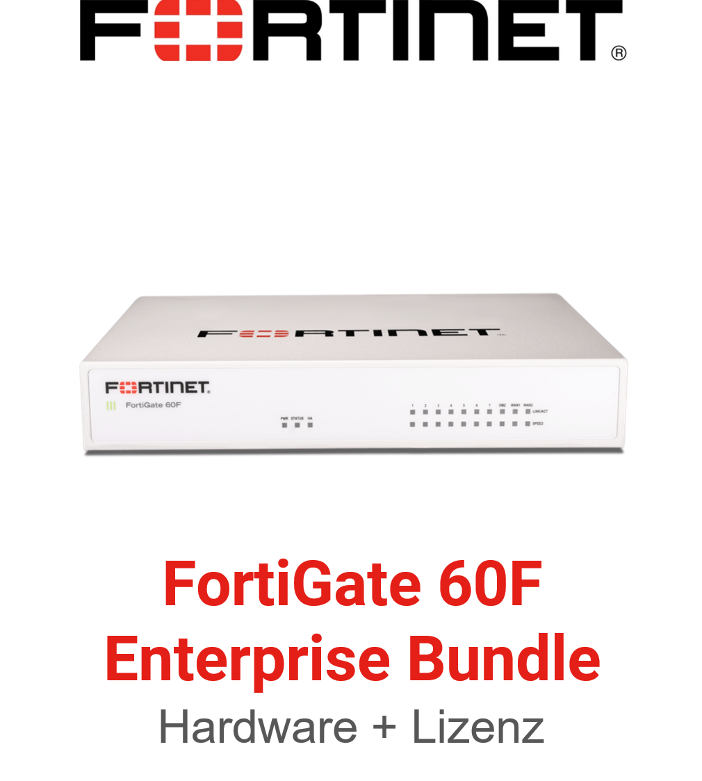 Fortinet FortiGate-60F - Enterprise Bundle (Hardware + Lizenz)