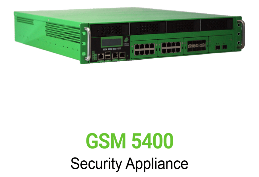 Greenbone GSM-5400 Security Appliance Vorschaubild ohne Greenbone logo mit Modellbezeichnung
