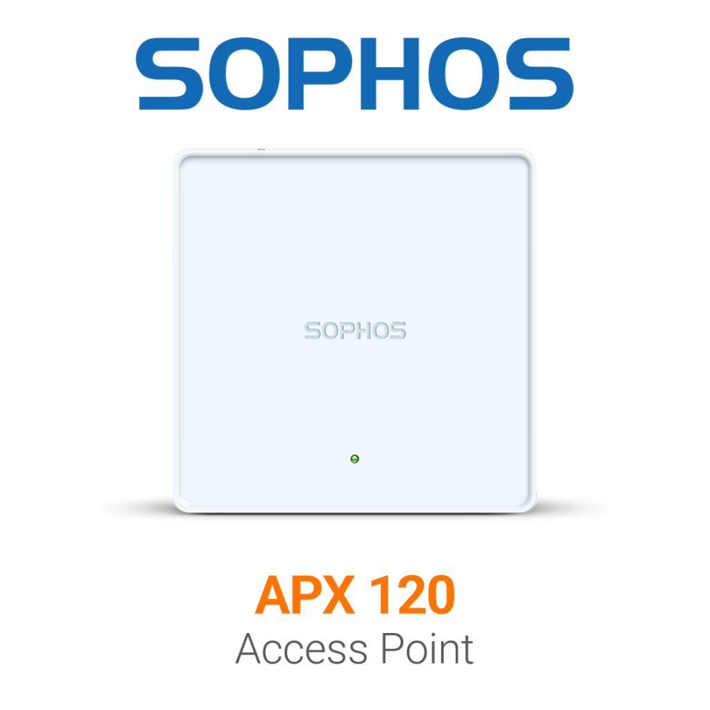 Sophos Access point APX120 Vorschaubild mit Sophos logo und Modellbezeichnung