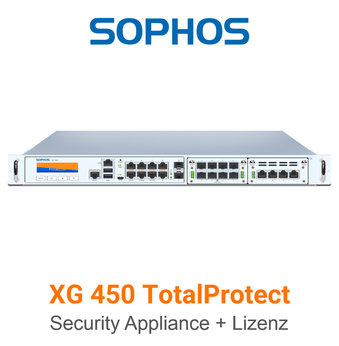 Sophos XG 450 TotalProtect Bundle (Hardware + Lizenz)