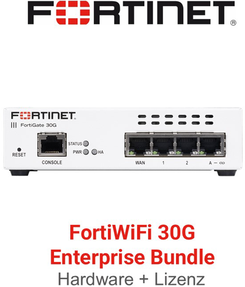 Fortinet FortiWifi-30G  - Enterprise Bundle (Hardware + Lizenz)