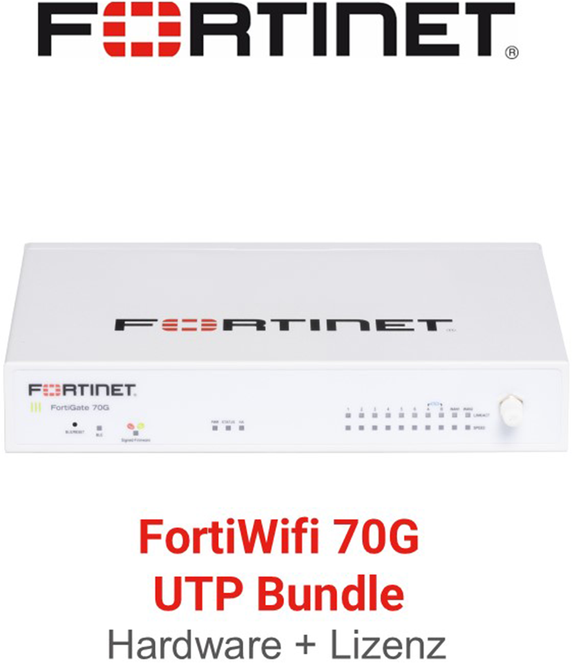 Fortinet FortiWifi-70G  - UTM/UTP Bundle (Hardware + Lizenz)