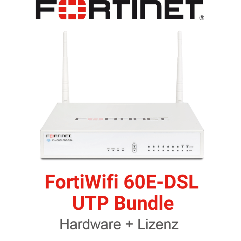 Fortinet FortiWifi-60E-DSL - UTM/UTP Bundle (Hardware + Lizenz) (End of Sale/Life)