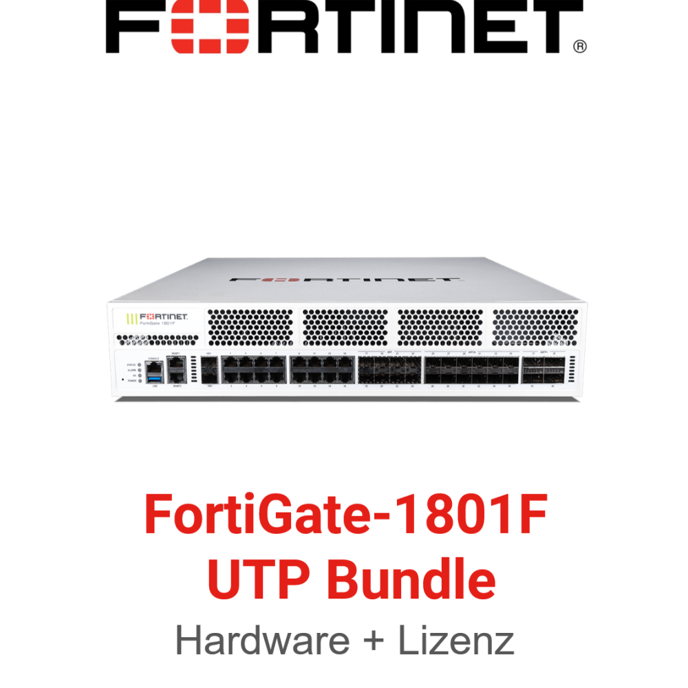 Fortinet FortiGate-1801F - UTM/UTP Bundle (Hardware + Lizenz)