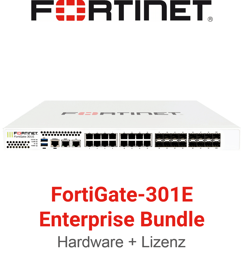 Fortinet FortiGate-301E - Enterprise Bundle (Hardware + Lizenz)
