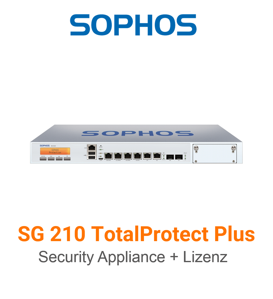 Sophos SG 210 TotalProtect Plus Bundle (End of Sale/Life)