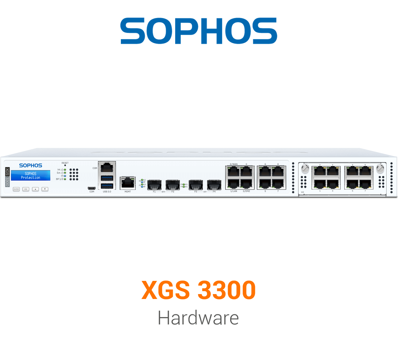  Sophos XGS 3300 Firewall Hardware Vorderseite