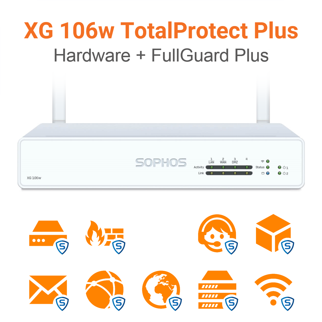 Sophos XG 106w TotalProtect Plus Bundle (Hardware + Lizenz) (End of Sale/Life)