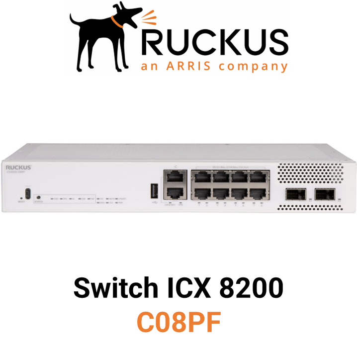 Ruckus ICX 8200-C08PF Switch