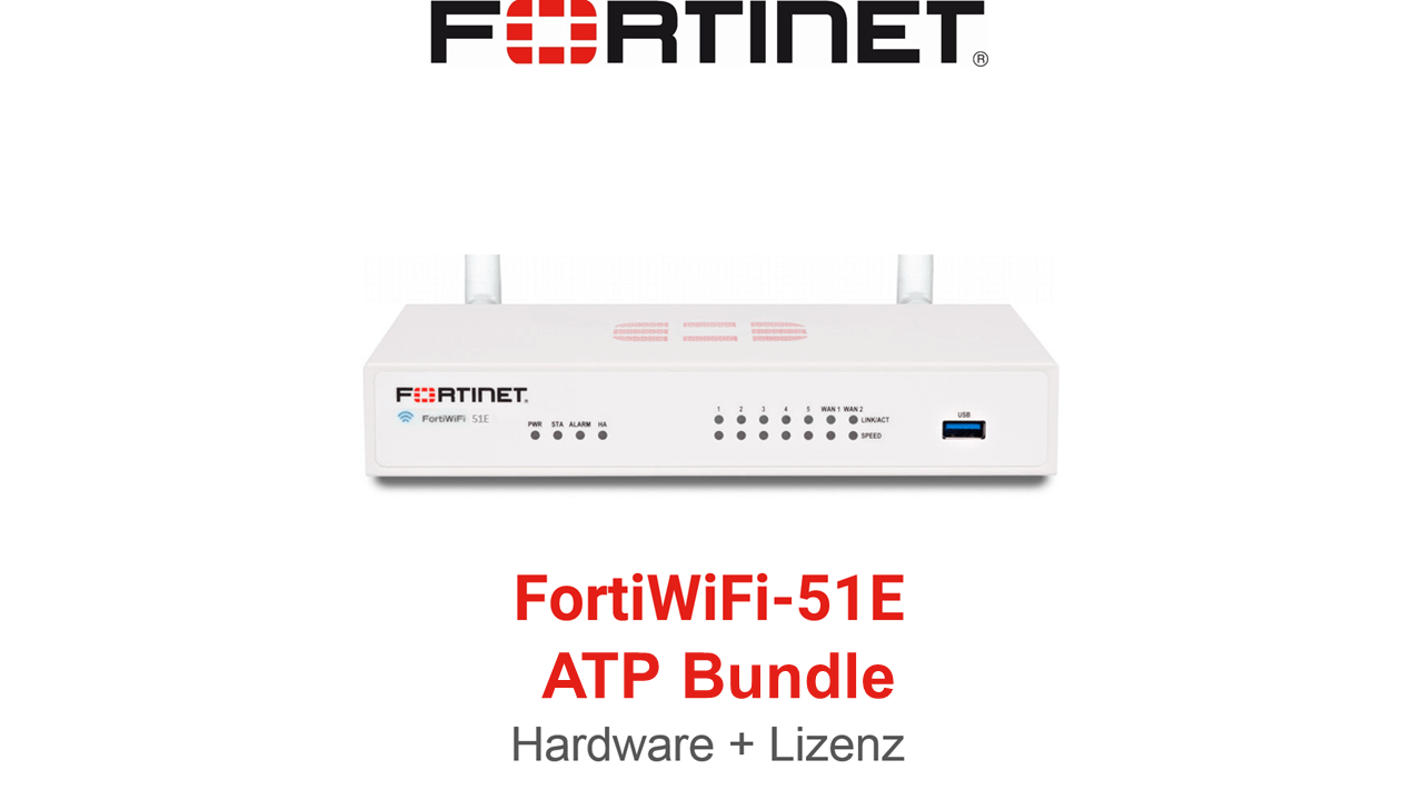 Fortinet FortiWiFi-51E-E - ATP Bundle (Hardware + Lizenz)