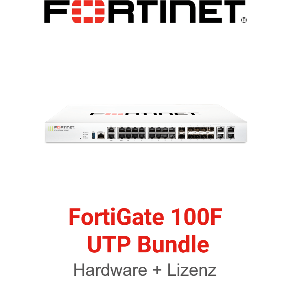 Fortinet FortiGate-100F - UTM/UTP Bundle (Hardware + Lizenz)