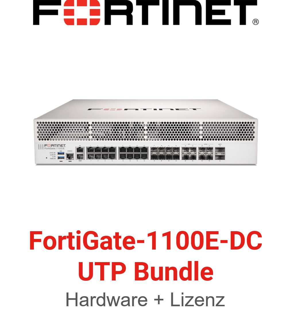 Fortinet FortiGate-1100E-DC - UTM/UTP Bundle (Hardware + Lizenz)