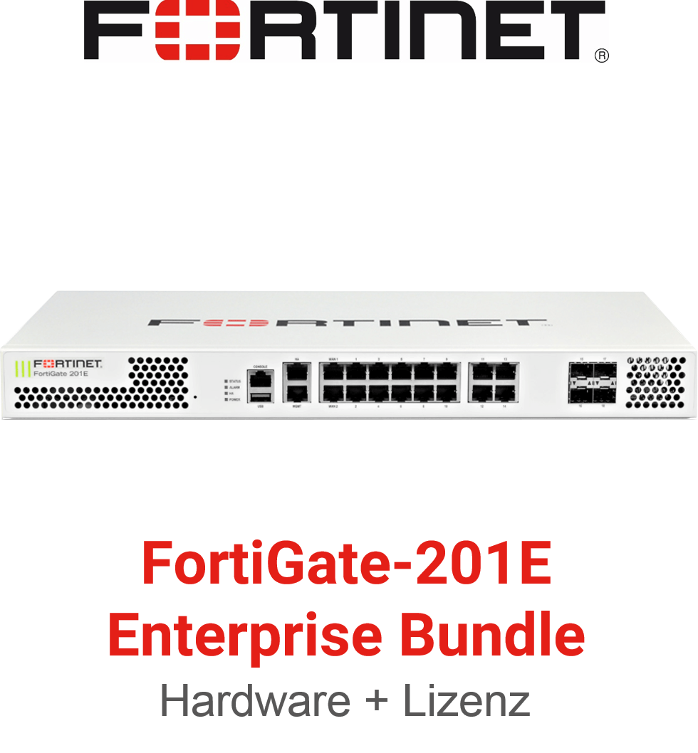 Fortinet FortiGate-201E - Enterprise Bundle (Hardware + Lizenz)