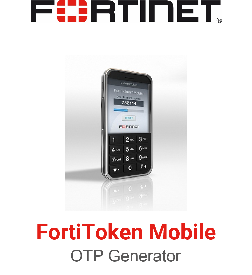 Fortinet FortiToken Mobile OTP Generator Vorderansicht