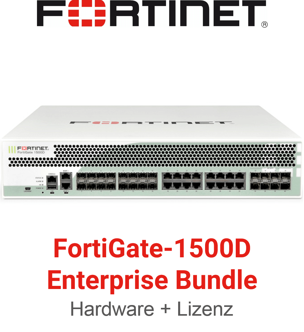 Fortinet FortiGate-1500D - Enterprise Bundle (Hardware + Lizenz) (End of Sale/Life)