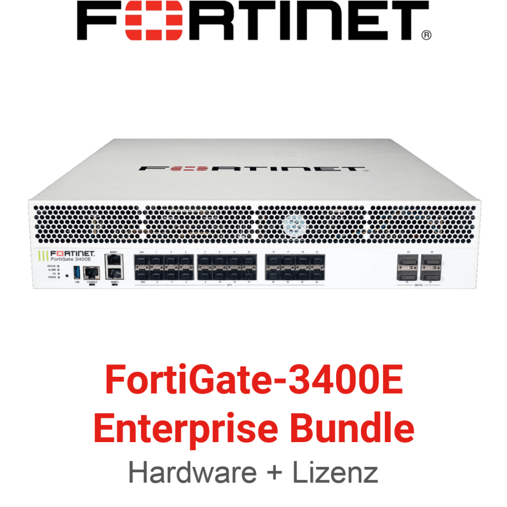 Fortinet FortiGate-3400E - Enterprise Bundle (Hardware + Lizenz)