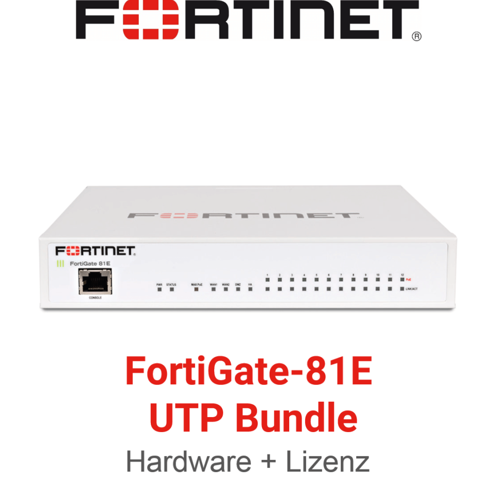 Fortinet FortiGate-81E - UTM/UTP Bundle (Hardware + Lizenz) (End of Sale/Life)